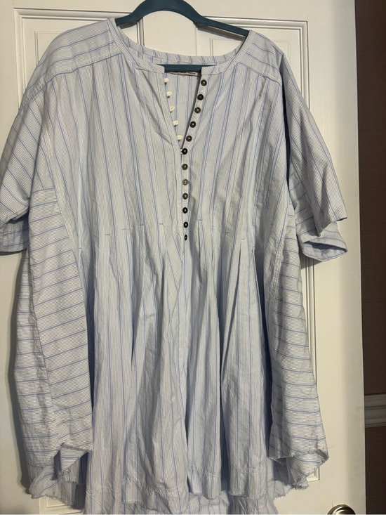 We The Free Tops - Classic Blue Stripe Shirt Tunic dress